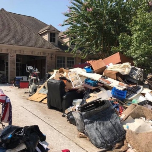 Kingwood, Texas hurricane wreckage