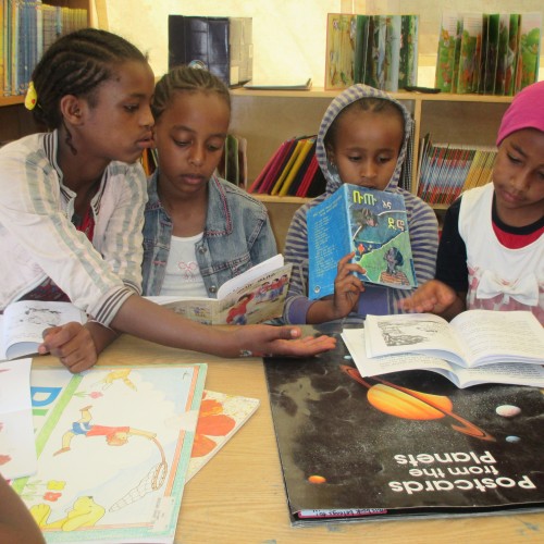 Ethiopian Kids Reading